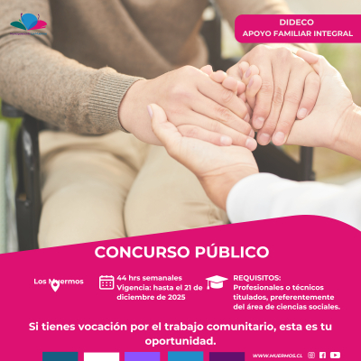 ¡Nueva oportunidad laboral en Los Muermos!