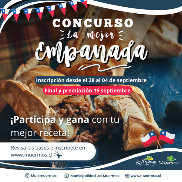 Los Muermos abre concurso para elegir la "Mejor empanada" a&ntilde;o 2023