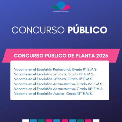 LLAMADO A CONCURSO P&Uacute;BLICO DE PLANTA 2026