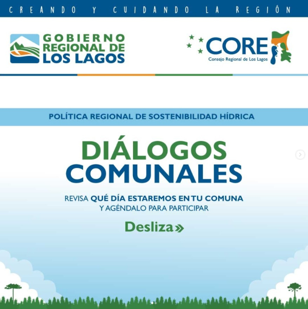 Invitan a participar de Di&aacute;logos Comunales para la elaboraci&oacute;n de la Pol&iacute;tica Regional de Sostenibilidad H&iacute;drica