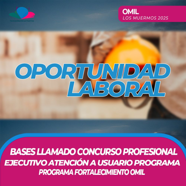 ¡Concurso para el Cargo Profesional Perfil Ejecutivo/a en Atención a Usuarios/as del Programa FOMIL 2025!