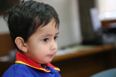 Peque&ntilde;os del Jard&iacute;n Ventanita de Colores ,visitan las dependencias de la Municipalidad de Los Muermos.