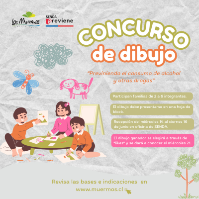 Participa del concurso de dibujo "Previniendo el consumo de alcohol y drogas"